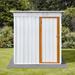 JUMMICO 3 ft. W x 5 ft. D Galvanized Steel Lean-To Storage Shed in White | 4 ft W x 5 ft | Wayfair GS-G02334