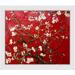 Overstock Art Branches Of An Almond Tree In Blossom, Ruby Red Framed On Canvas Painting Canvas | 2 D in | Wayfair VG2129-FR-26240920X24