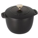 Staub Cast Iron Petite French Oven Non Stick/Enameled Cast Iron/Cast Iron in Black | 6.1 H x 8.27 W in | Wayfair 11721625