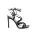 Steve Madden Heels: Black Solid Shoes - Women's Size 10 - Open Toe