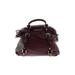MICHAEL Michael Kors Leather Satchel: Pebbled Burgundy Solid Bags