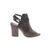 American Eagle Shoes Heels: Gray Solid Shoes - Women's Size 7 1/2 - Open Toe