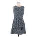 Gap Casual Dress - DropWaist: Blue Paisley Dresses - Women's Size 6
