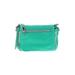 Aimee Kestenberg Leather Crossbody Bag: Pebbled Green Print Bags