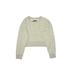 Katie J NYC Sweatshirt: Gray Solid Tops - Kids Girl's Size X-Large