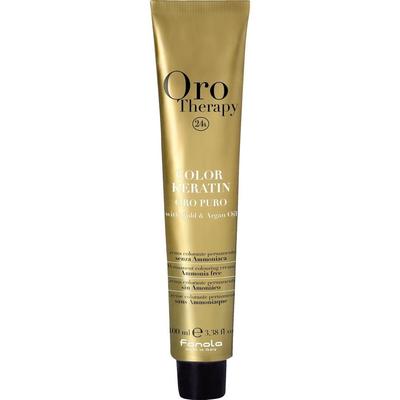 Fanola Oro Therapy Puro Color Keratin Nr. 6,3 Dunkelblond Gold 100 ml Braun Damen Image