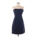 Old Navy Cocktail Dress - Mini Open Neckline Sleeveless: Blue Print Dresses - Women's Size Small