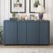 Latitude Run® Kafader Medium Density Fiberboard (MDF) Accent Cabinet Wood in Blue | 32.01 H x 60 W x 16 D in | Wayfair