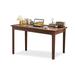 Corrigan Studio® 39.37" Burlywood Rectangular Solid + Manufactured wood desk Wood in Brown | 29.53 H x 55.12 W x 23.62 D in | Wayfair