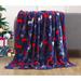 The Holiday Aisle® Joshka Throw Blanket Fleece/Microfiber/Fleece, Polyester in Blue/Indigo | 60 H x 50 W in | Wayfair