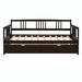 Winston Porter Rikio Solid Wood Daybed w/ Trundle in Brown/Green | 35.4 H x 42.3 W x 78.2 D in | Wayfair 2CEAF941E01349DB88100371C207B718