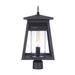 Joss & Main Tomlinson Outdoor 1 Light Lantern Head Metal/Steel in Black/Gray | 19.75 H x 10 W x 10 D in | Wayfair 554AFA35DBC14918ACE66FB21EE11D13