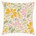 Wynwood Studio Floral Indoor/Outdoor Throw Pillow Polyester/Polyfill blend in Green/Pink/White | 18 H x 18 W x 4.5 D in | Wayfair