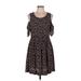 Gap Casual Dress - Mini Scoop Neck Short sleeves: Black Dresses - Women's Size 8