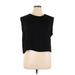 CALVIN KLEIN JEANS Short Sleeve T-Shirt: Black Tops - Women's Size X-Large