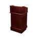 Forbes Industries 5903 Floor Podium w/ (2) Shelves - 26"W x 23"D x 47"H, Wood Veneer, Brown