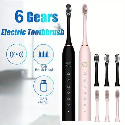 Electric Toothbrush Ultrasonic Automatic Usb Repla...