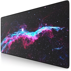 CSL Gaming Mauspad, XXL, Mousepad, 900 x 400 x 3 mm, Tischunterlage, abwaschbar, Galaxie Speed Image