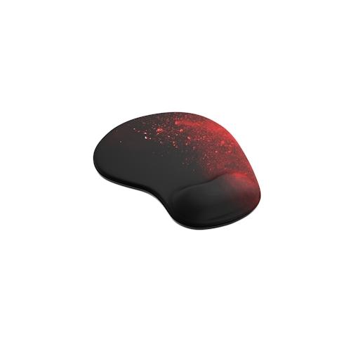 Titanwolf Gaming Mauspad mit ergonomischer Handgelenkauflage, Office Mousepad mit Gelpolster, Blood