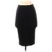 Zara TRF Casual Midi Skirt Long: Black Solid Bottoms - Women's Size Small