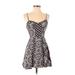 Aeropostale Casual Dress - A-Line Sweetheart Sleeveless: Black Dresses - Women's Size X-Small