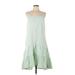 Drew Casual Dress - Mini Scoop Neck Sleeveless: Green Dresses - Women's Size Large