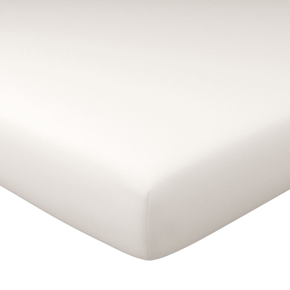 Drap-housse grand bonnet en coton blanc 160x200x40cm