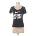 Nike Active T-Shirt: Gray Activewear - Women's Size Small