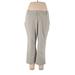 Apt. 9 Casual Pants - High Rise: Gray Bottoms - Women's Size 16