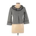 Ann Taylor LOFT Jacket: Gray Marled Jackets & Outerwear - Women's Size 8