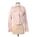 MICHAEL Michael Kors Denim Jacket: Pink Jackets & Outerwear - Women's Size Small