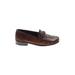 Stuart Weitzman Flats: Slip-on Chunky Heel Work Brown Shoes - Women's Size 5 1/2 - Round Toe