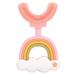 Children s U-shaped Toothbrush Oral Teeth Cleaner Silica Gel Soft Silicone Head Baby Manual Fur