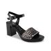 Fritta Platform Sandal - Black - Italian Shoemakers Heels