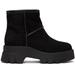 Black Shearling Ankle Boots