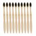 Bamboo Toothbrush Set Natural Organic Lightweight Toothbrushes Travel Comfortable Aldult Child