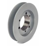 ZORO SELECT 3V531 1/2" to 1-5/8" Quick Detachable Bushed Bore 1 Groove 5.30" OD
