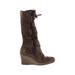 Ugg Australia Boots: Brown Print Shoes - Women's Size 9 - Round Toe