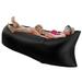 Inflatable Couch Air Sofa Chair Camping Bed Portable Water Proof& Anti-Air Leaking Blow up Couch for Backyard Beach Traveling Picnics Compression Sack1-Pack Black