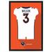 Russell Wilson Denver Broncos Away Jersey Framed Art Print