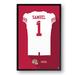 Deebo Samuel San Francisco 49ers Away Jersey Framed Art Print