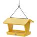 Birds Choice 8.5 Color Pop Collection Recycled Plastic Hanging Hopper 2-Sided Bird Feeder Yellow