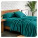 TiaGOC Full Sheet Set - Luxury 1800 Ultra-Soft Microfiber Full Bed Sheets - Double Brushed - Deep Pockets - Easy Fit - 4 Piece Set - Bedding Sheets & Pillowcases (Full Emerald)