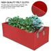 Holloyiver Fabric Raised Garden Bed 26.4 Gallon Plant Grow Bags 39.3 x23.6 x7.9 Breathable Planter Raised Beds for Growing Vegetables Potatoes Flowers Rectangle Planting Container