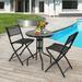 3-Piece Folding Bistro Set - 3 Pieces - 26.0 - Elevate your outdoor space with style and durability!