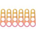 4-Hole Pasta Ruler 6 Pcs Spaghetti Noodle Measurer Tools Noodles Barilla Stainless Steel
