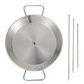 Qnmwood Stainless Steel Al Pastor Skewer Grill Stand with 3 Skewers