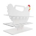 Fridge Refrigerator Gifts for Housewarming Egg Storage Basket Wooden Egg Holder Kitchen Egg Holding Rack Storage Rack Egg Rack High Capacity White Synthetic Wood