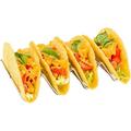 Inch X 2.5 Inch Taco Stand 1 Rectangle Taco Rank - Fits 4 Tacos Reversible Silver Stainless Steel Dishwasher Safe For Hard Or Soft Shells