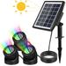 Oahisha Solar Pond Light Submersible Led Light Fountain Lights Led Underwater Yard Lights